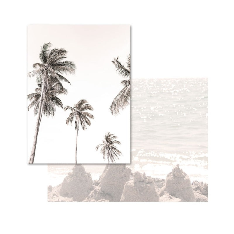 Palm Tree Landschaft Bohemian Stil - Leinwand Wandkunst Malerei