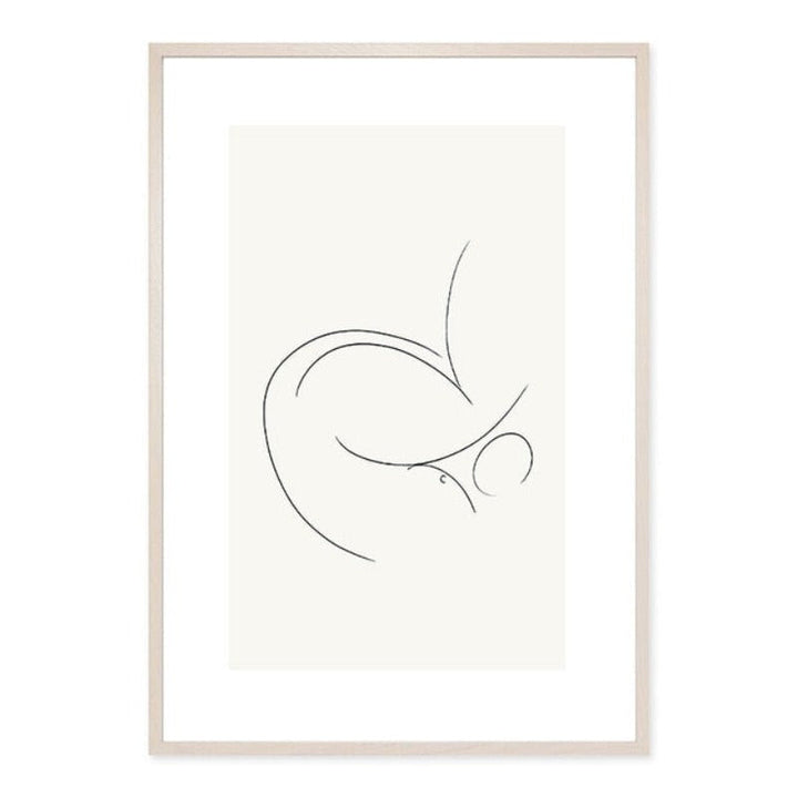 Minimalistische geometrische grafische abstrakte Galerie - Leinwand Wandkunst Gemälde