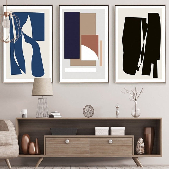 Skandinavische Moderne Kunst – Leinwandgemälde