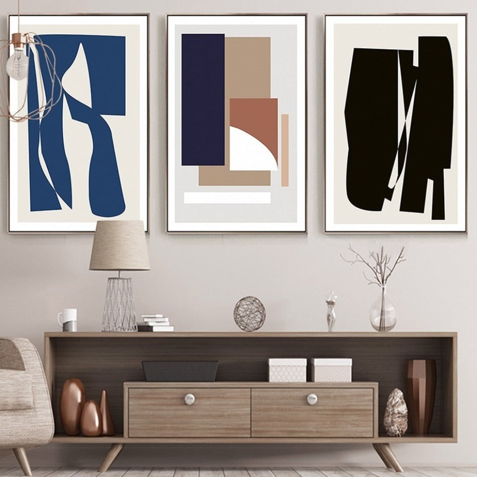 Skandinavische Moderne Kunst – Leinwandgemälde