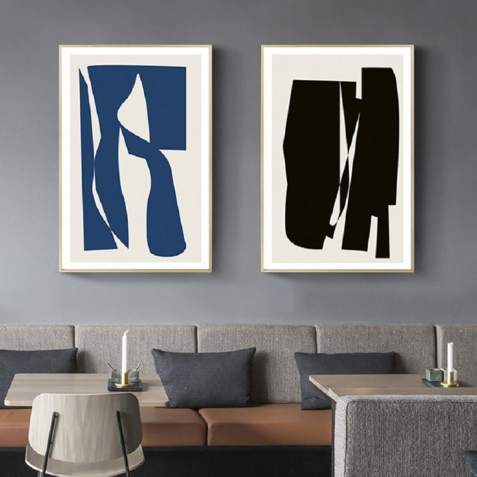 Skandinavische Moderne Kunst – Leinwandgemälde