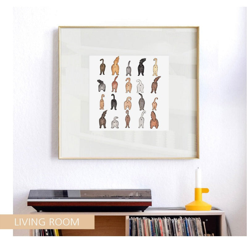 Katzen Von Back-Canvas Wandkunst Malerei