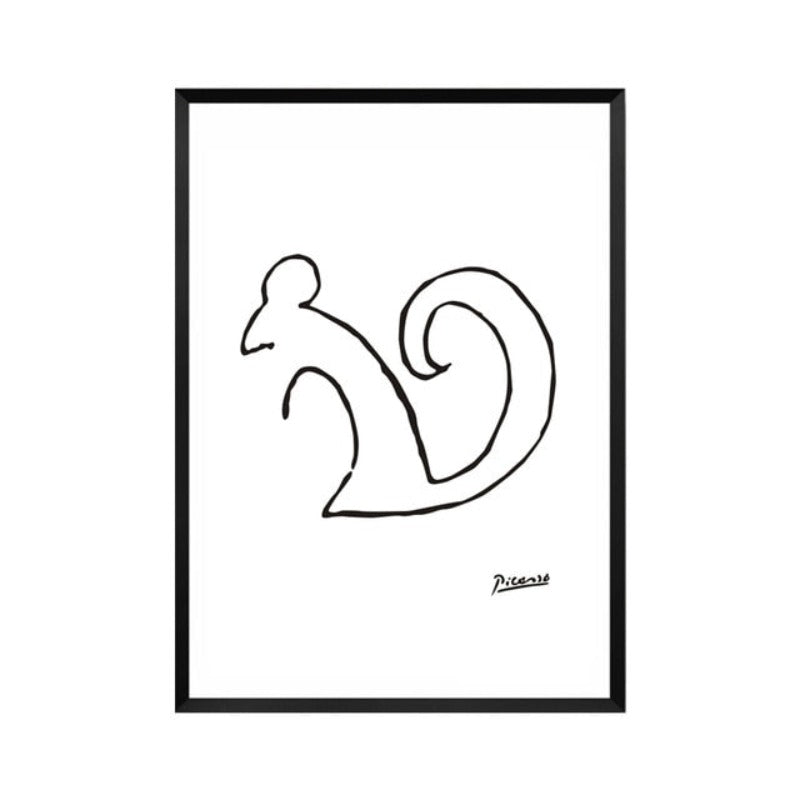 Tierskizzen - Leinwand Wandkunst Gemälde