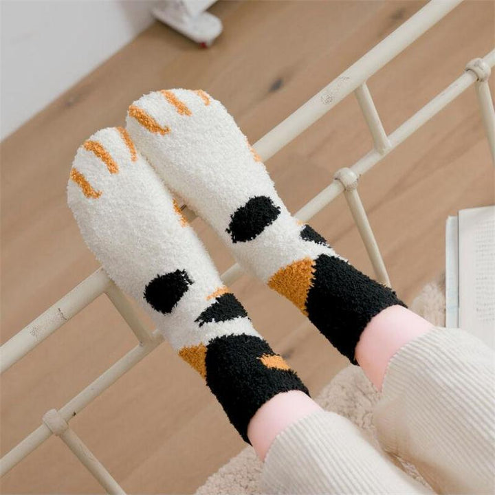 Winter Katze Krallen Warme Schlaf Boden Socken | Karnz