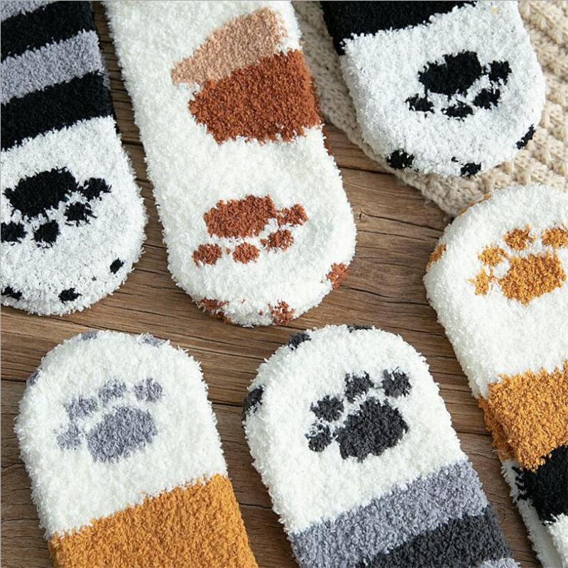 Winter Katze Krallen Warme Schlaf Boden Socken | Karnz