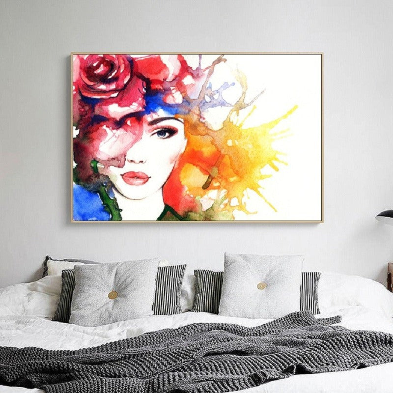 Schöne moderne Frauen - Leinwand Wandkunst Gemälde
