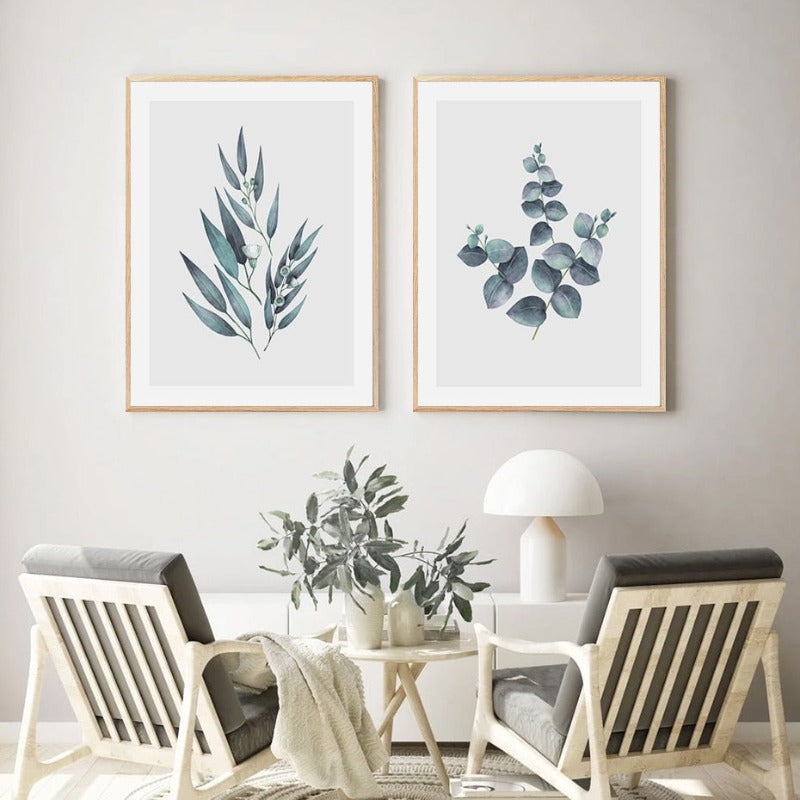 Botanische Blätter Wandkunst Bilder - Leinwand Wandkunst Gemälde