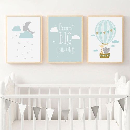 Dream Big Little One - Leinwand Wandkunst Gemälde