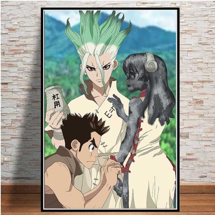 Anime Buddies - Leinwand Wandkunst Gemälde