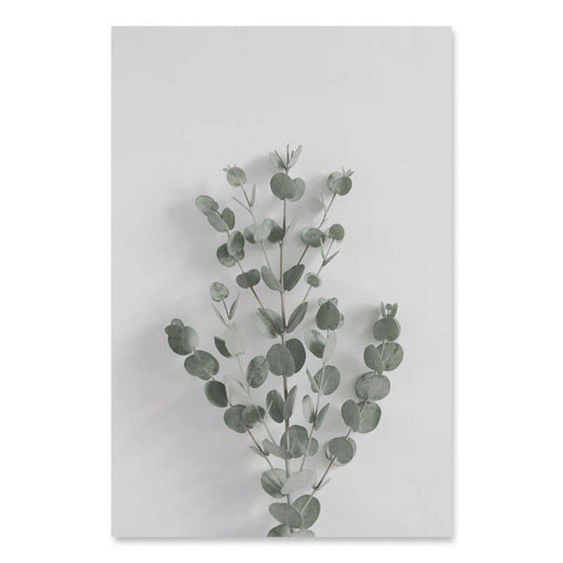 Botanische Eukalyptusblätter - Leinwand Wandkunst Malerei