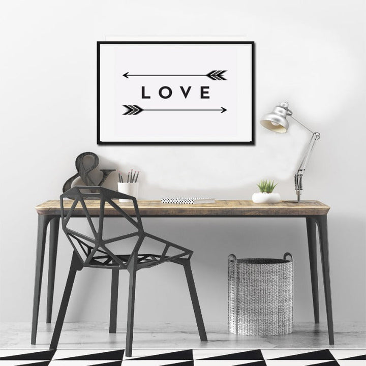Liebe Pfeil-Druck - Canvas Wandkunst Malerei