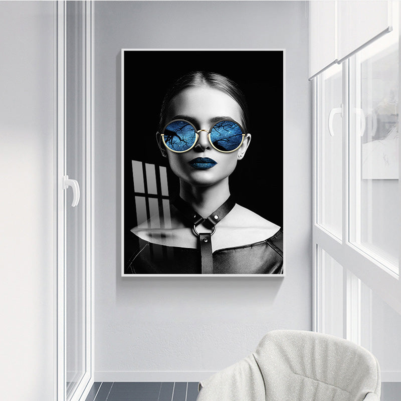 Wandbild mit Frauenfigur – Leinwandgemälde