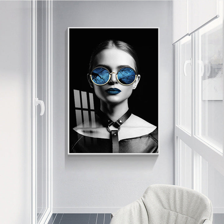 Wandbild mit Frauenfigur – Leinwandgemälde