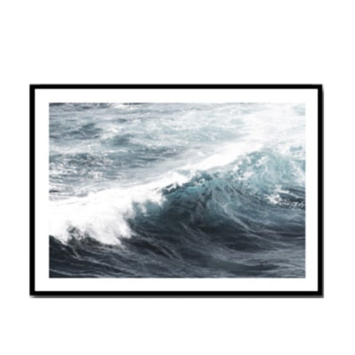 Moderne Welle Küstenpalme Seascape - Leinwand Wandkunst Gemälde