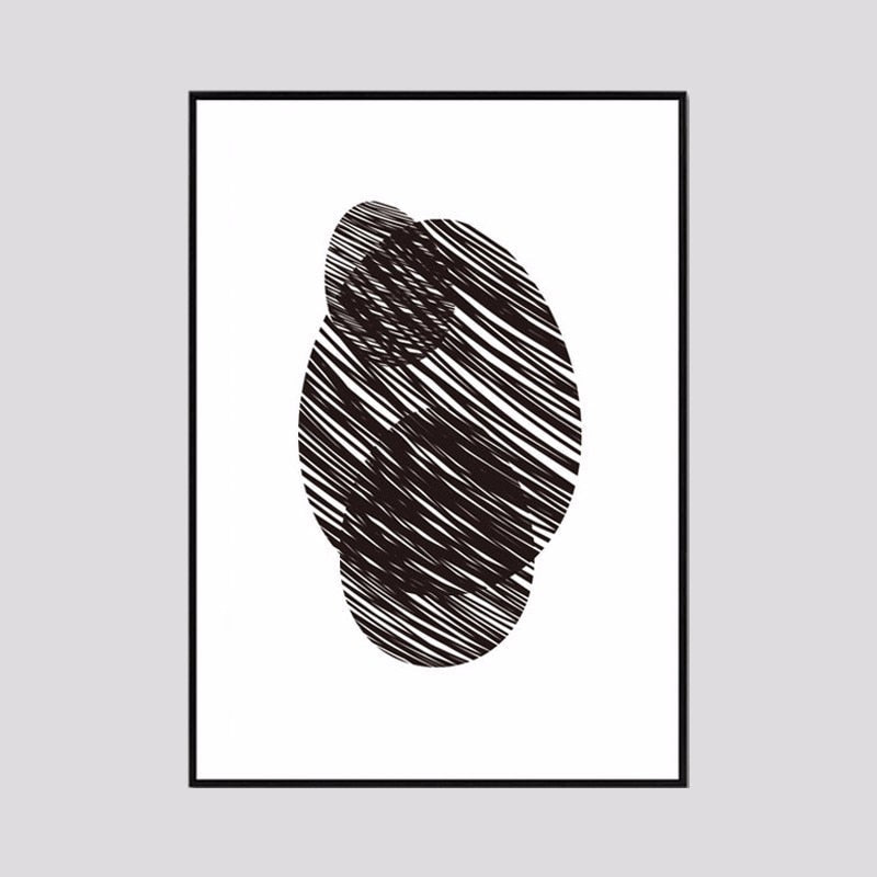 Nordische Natur-Leinwandgemälde mit Tieren – Wandbild auf Leinwand