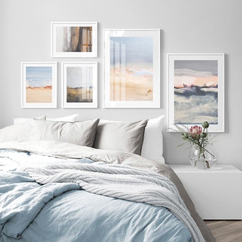 Abstrakte Meereslandschaft - Leinwand Wandkunst Malerei