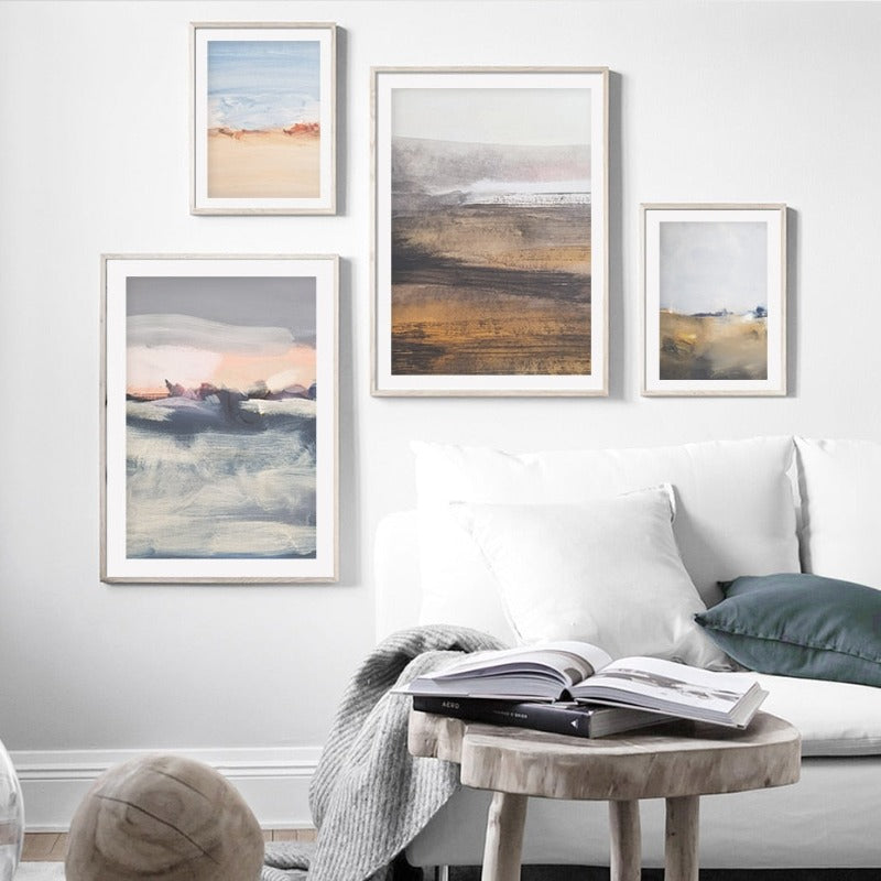 Abstrakte Meereslandschaft - Leinwand Wandkunst Malerei