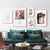 Vintage Geometrischer Abstrakter Marmor - Leinwandbild