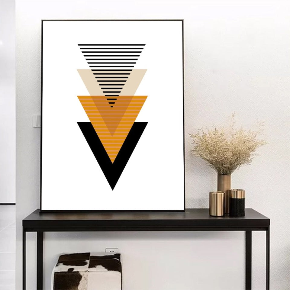 Skandinavische abstrakte geometrische Poster - Leinwandbilder