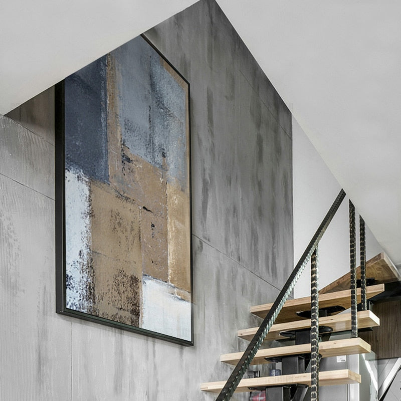 Abstrakte Vintage-Leinwanddrucke aus Europa – Wandkunst auf Leinwand