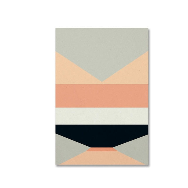 Skandinavische geometrische Drucke Poster Nordisch - Leinwandbild