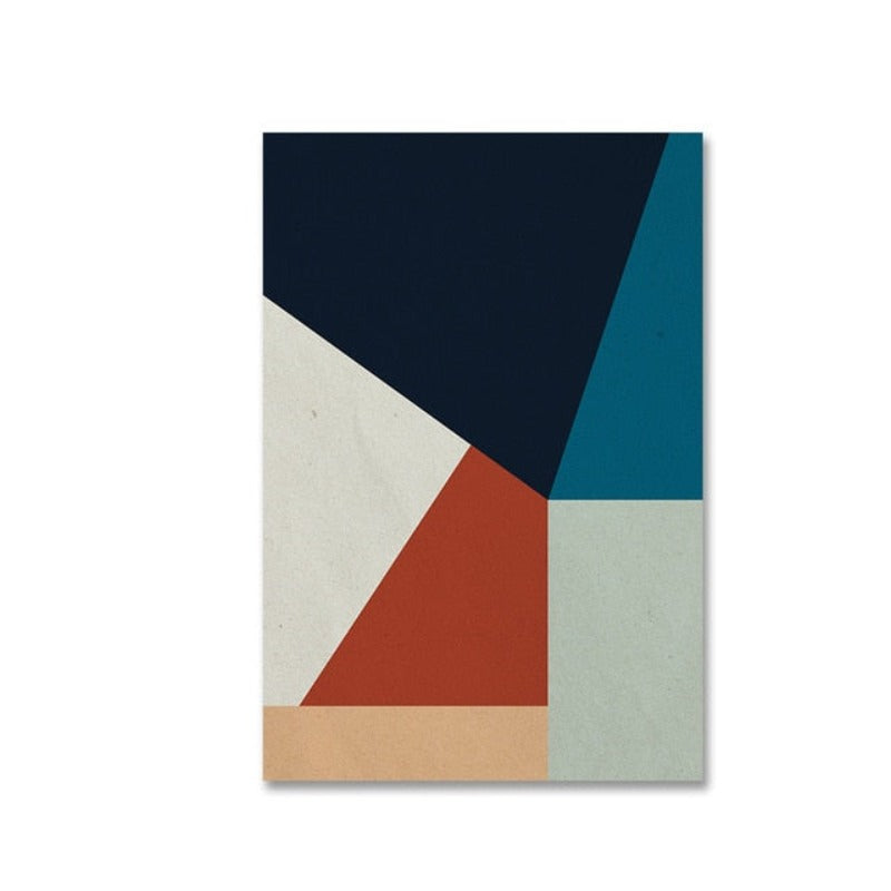 Skandinavische geometrische Drucke Poster Nordisch - Leinwandbild