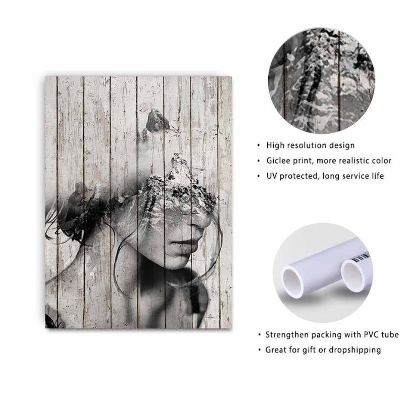 Abstract Figure Prints - Leinwand Wandkunst Malerei