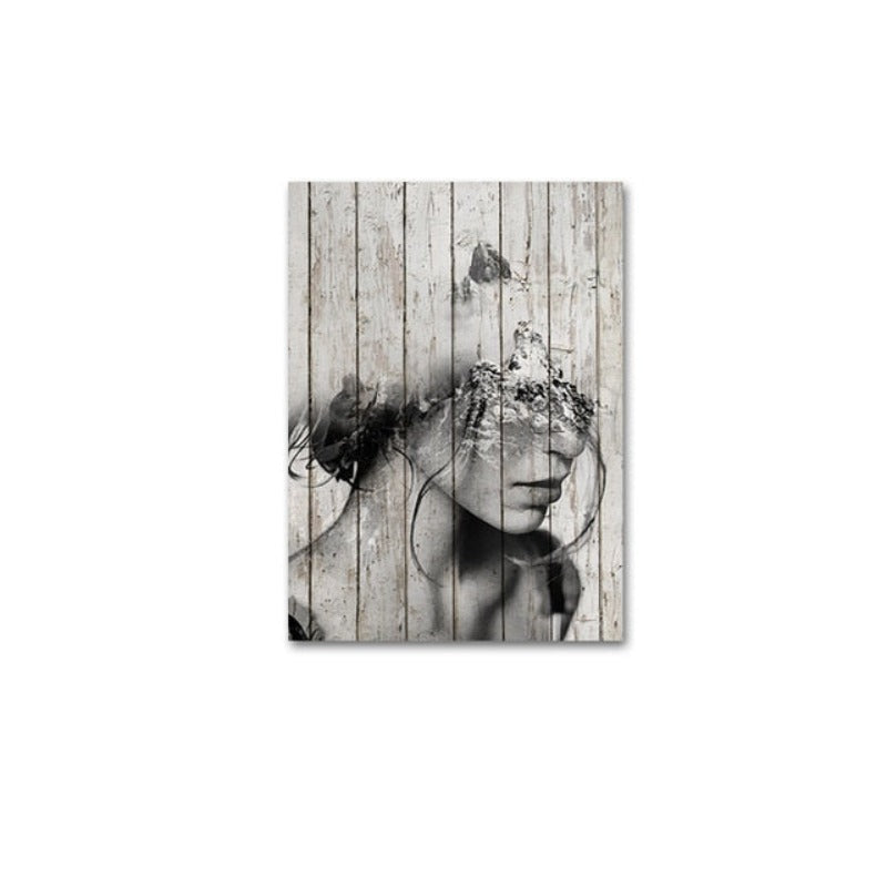 Abstract Figure Prints - Leinwand Wandkunst Malerei