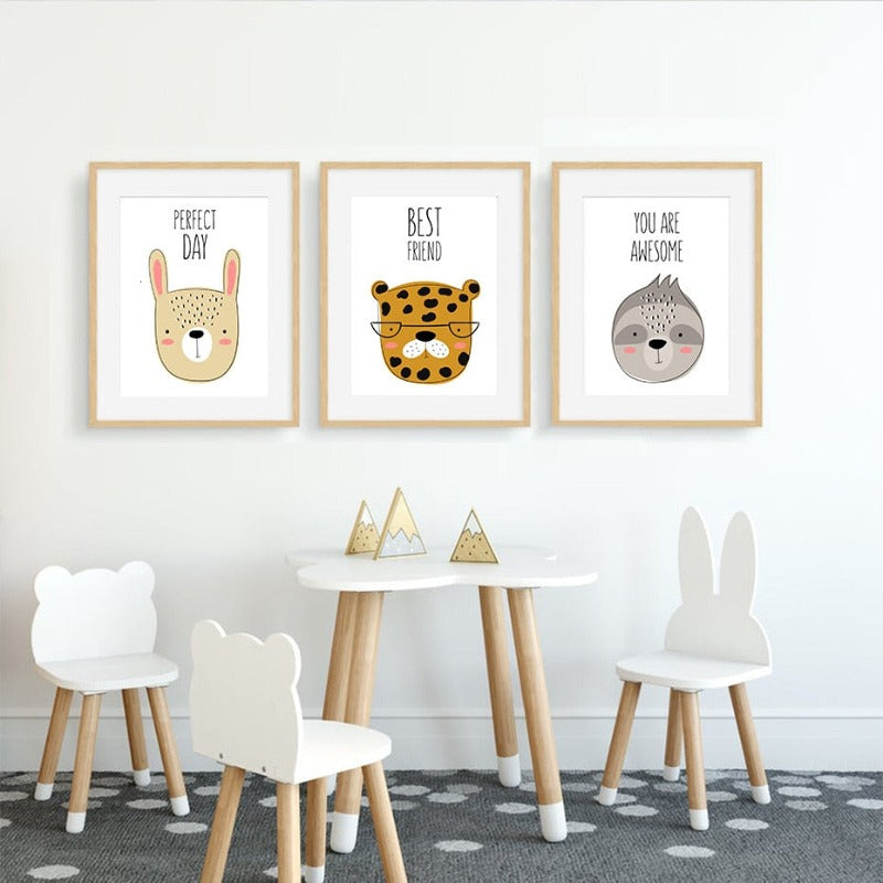 Eine Gruppe von Freunden - Leinwand Wandkunst Gemälde