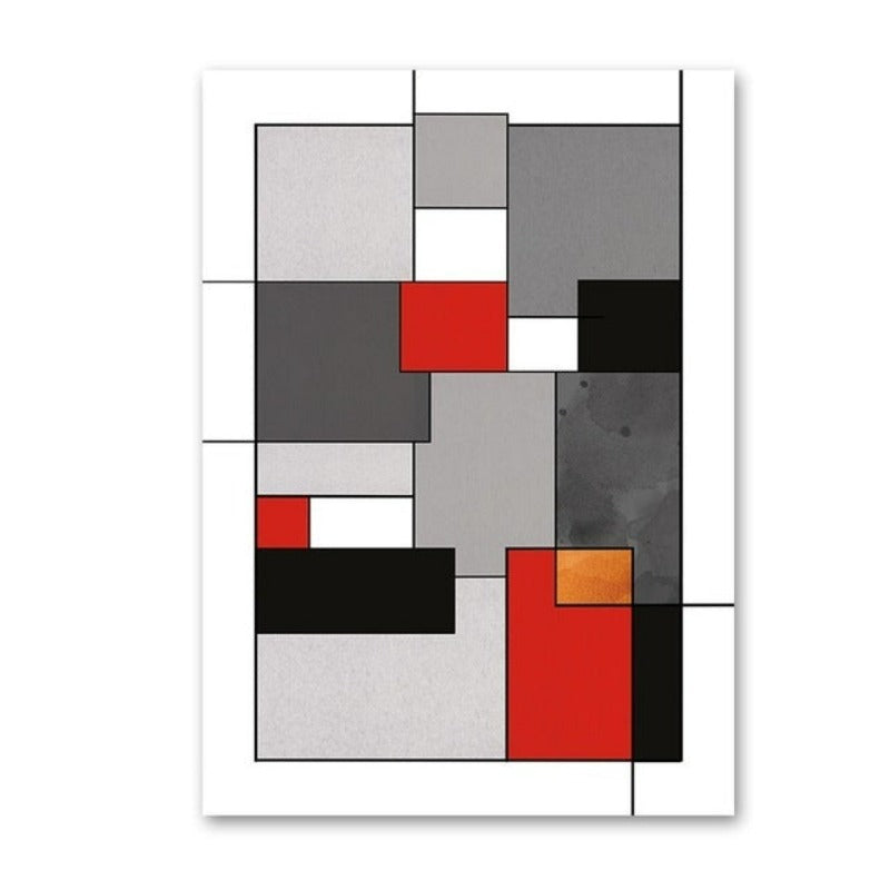 Farbige Blöcke - Leinwand Wandkunst Gemälde