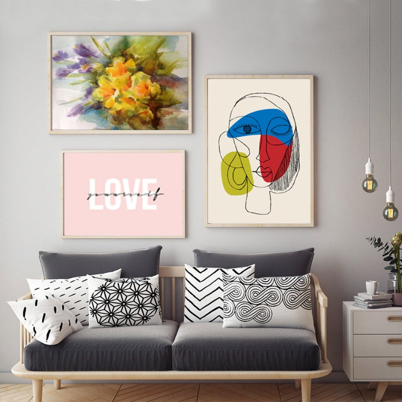 Schöne abstrakte Love-Yourself - Leinwand Wandkunst Malerei