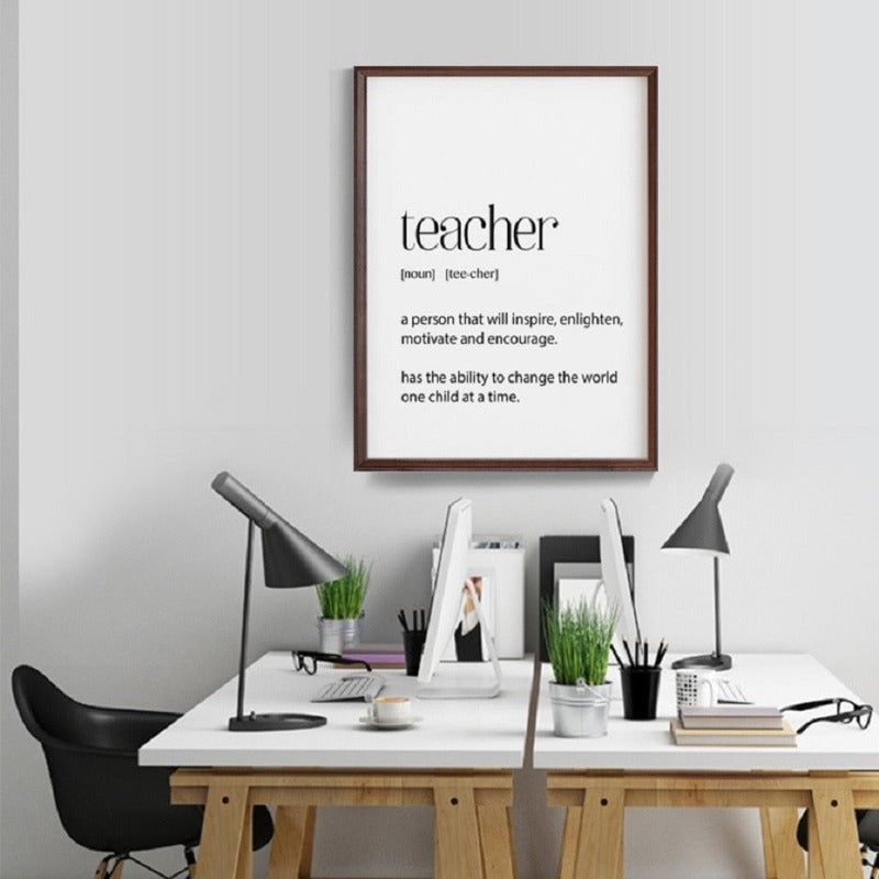 Lehrergeschenke – Definition der Wertschätzung – Leinwandbild