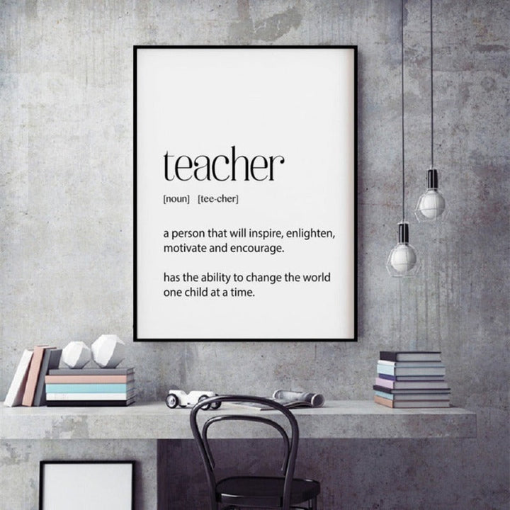 Lehrergeschenke – Definition der Wertschätzung – Leinwandbild