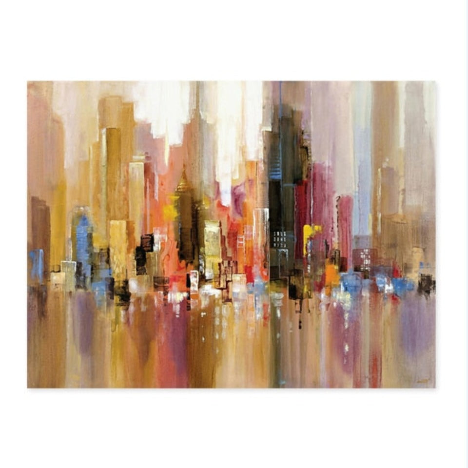 Spiegelbild der Stadt – Leinwandbild