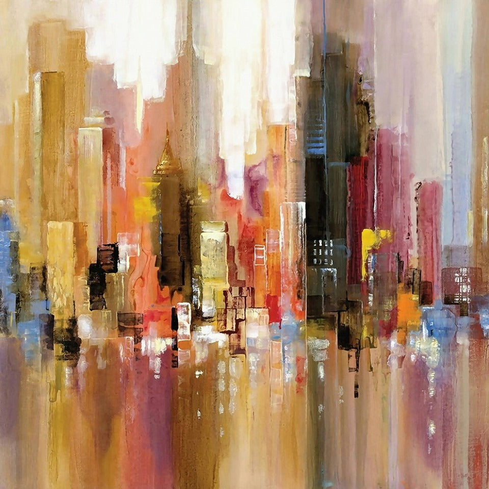 Spiegelbild der Stadt – Leinwandbild