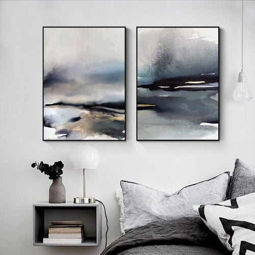 Dunkle Hintergründe - Leinwand Wandkunst Malerei