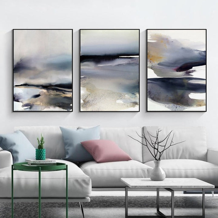 Dunkle Hintergründe - Leinwand Wandkunst Malerei