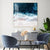 Blaue Meerwellen-Szene Inspirierend - Leinwand Wandkunst Malerei