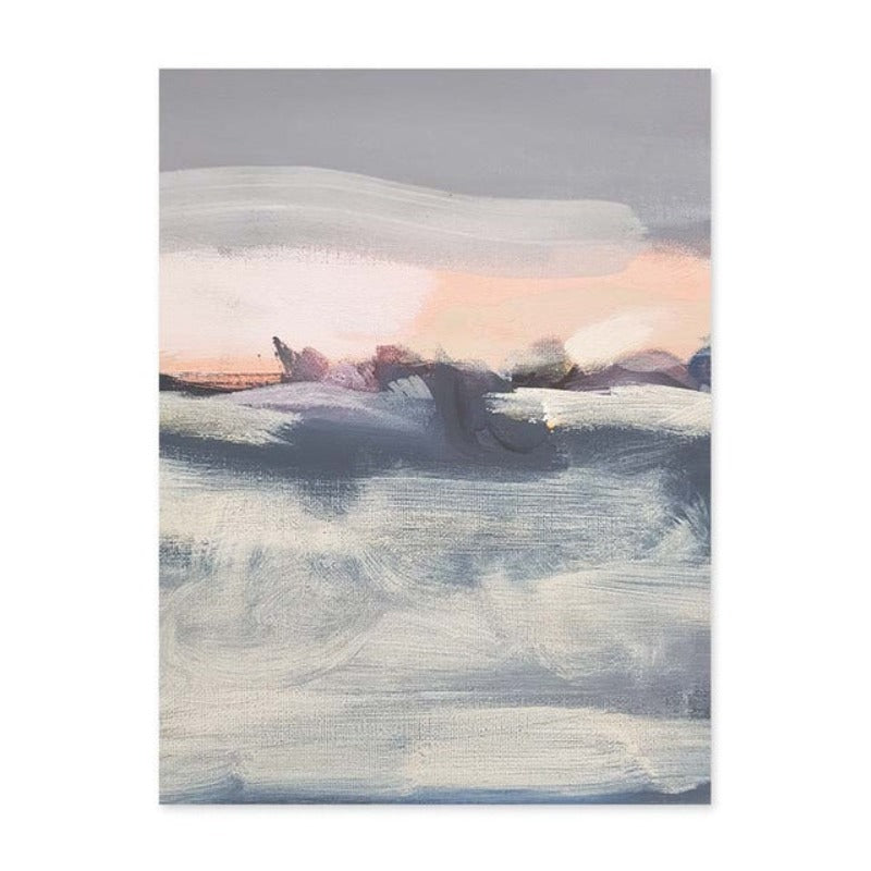 Abstrakte Meereslandschaft - Leinwand Wandkunst Malerei