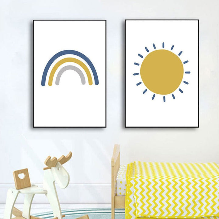 Sonniger Regenbogen – Leinwandbild