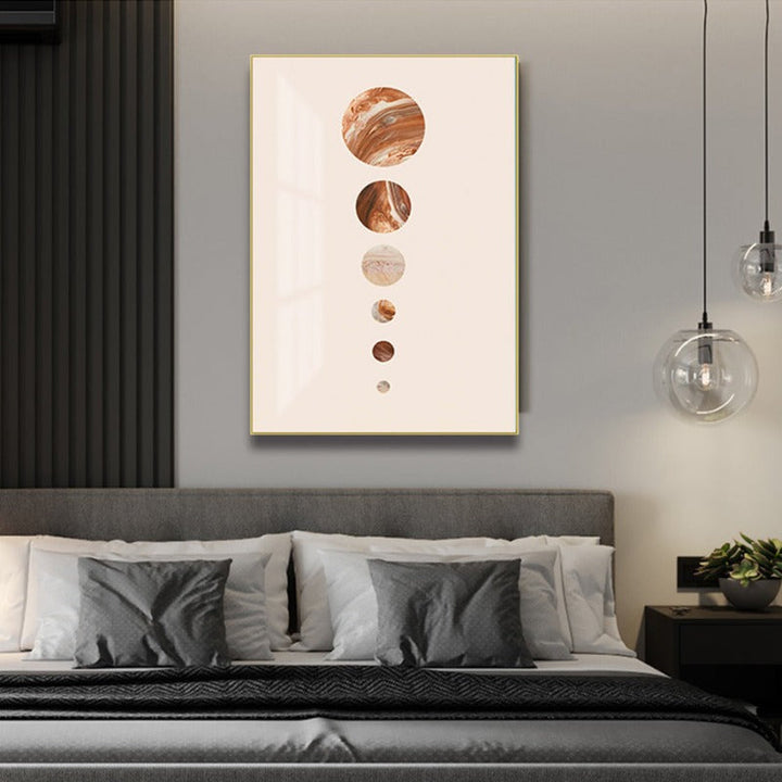Modernes Sonnensystem Planet - Leinwand Wandkunst Gemälde