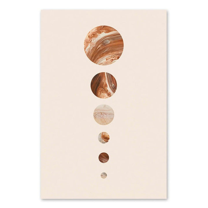 Modernes Sonnensystem Planet - Leinwand Wandkunst Gemälde