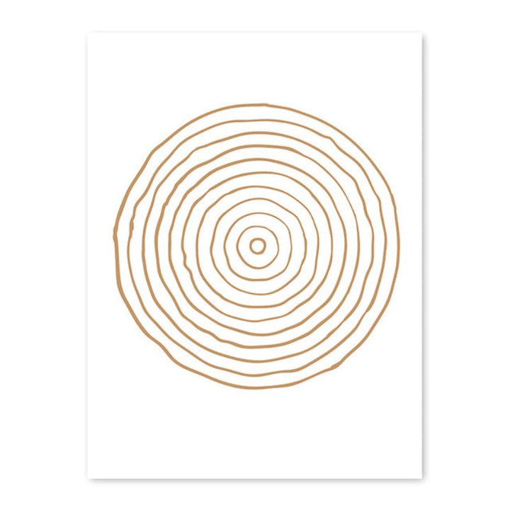 Minimalistische Geometrische Abstrakte Kreis - Leinwand Wandkunst Gemälde