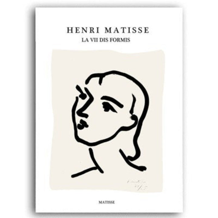 Vintage abstrakte Matisse Linienfigur minimalistisch Europa
