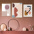 Abstracte warme geometrische Designs - Leinwand Wandkunst Malerei