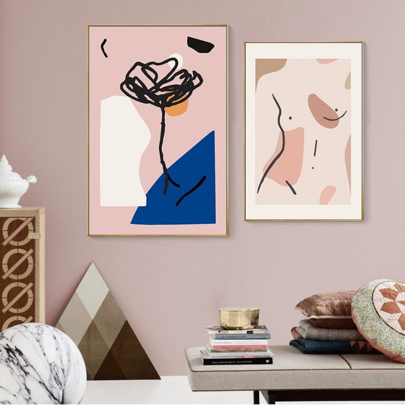 Nude Pink Space - Leinwandbild