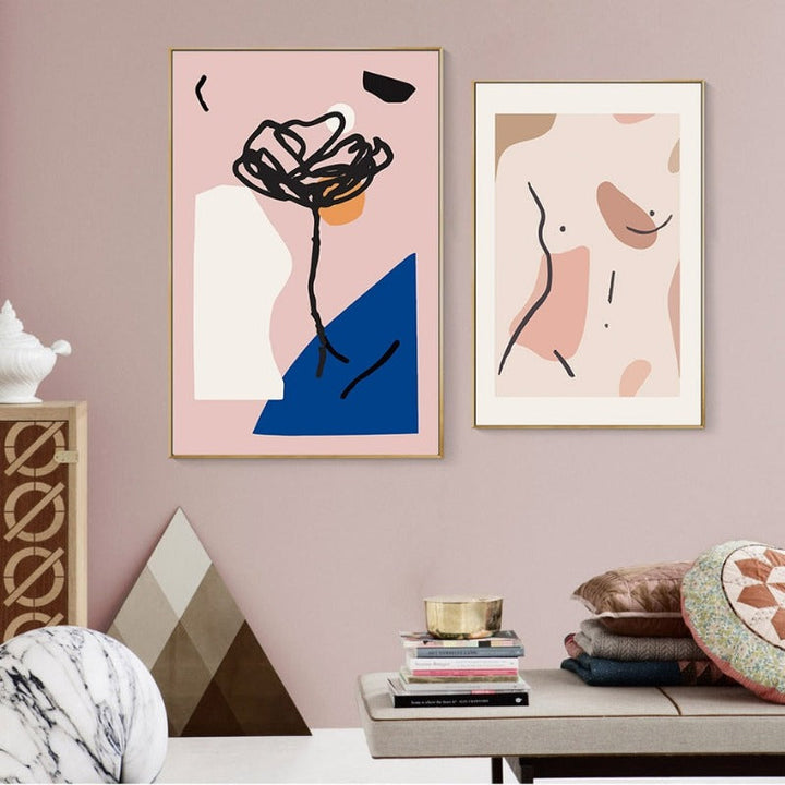 Nude Pink Space - Leinwandbild
