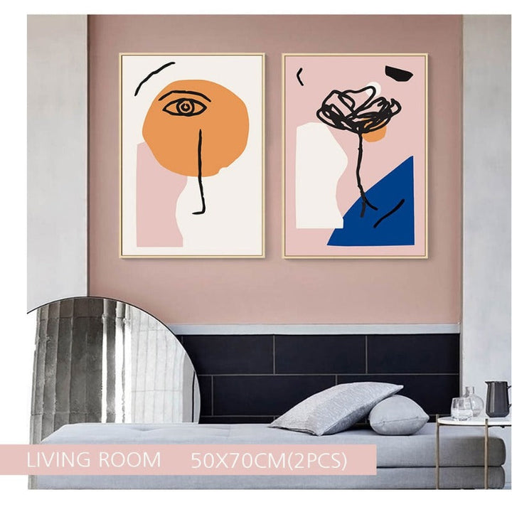 Nude Pink Space - Leinwandbild