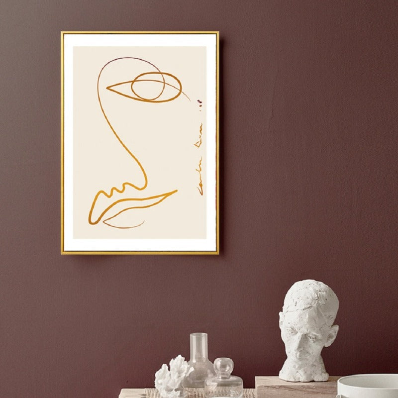 Abstract Skandinavien - Leinwand Wandkunst Gemälde