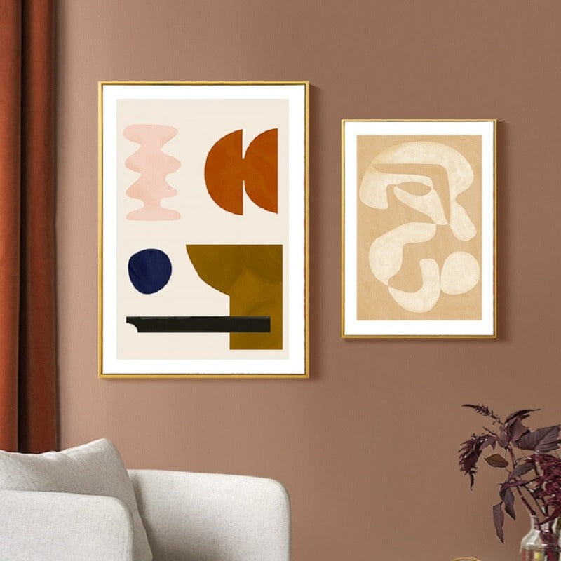 Abstract Skandinavien - Leinwand Wandkunst Gemälde